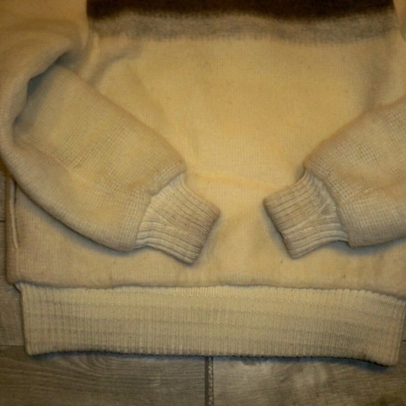 Vintage Gemini Parka Womens Fur Hoodie Striped Wool Blanket Coat Jacket Size 14 - Picture 8 of 8